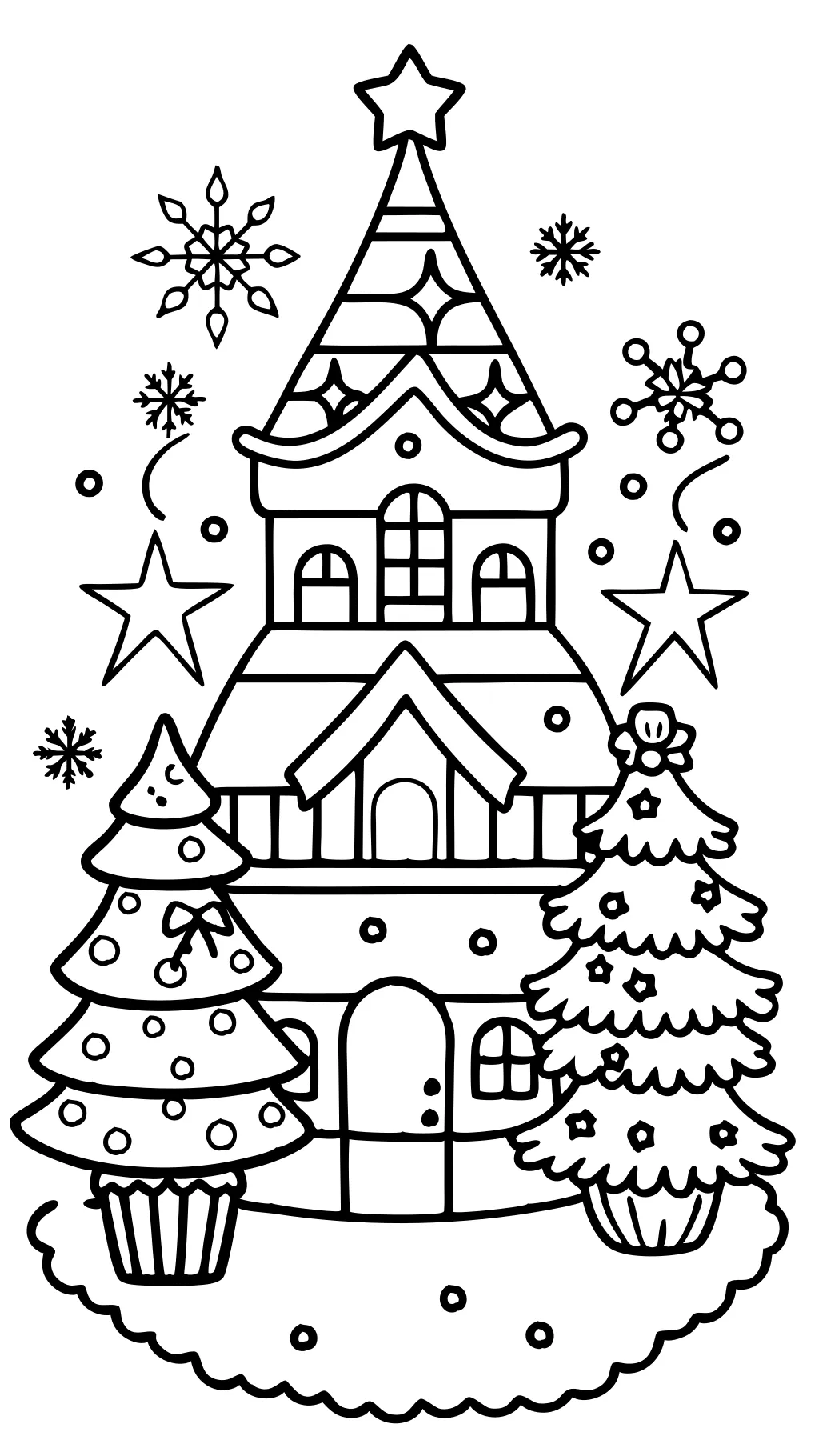 pages à colorier détaillé de Noël